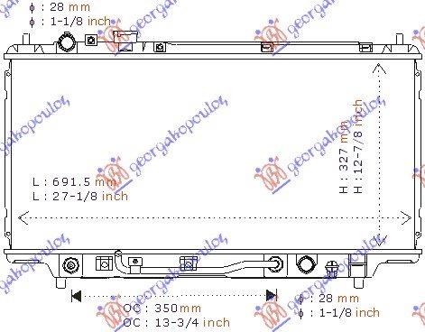 RAD 1,3-1,5 16V-1.6-1.8i  (32,5x68)