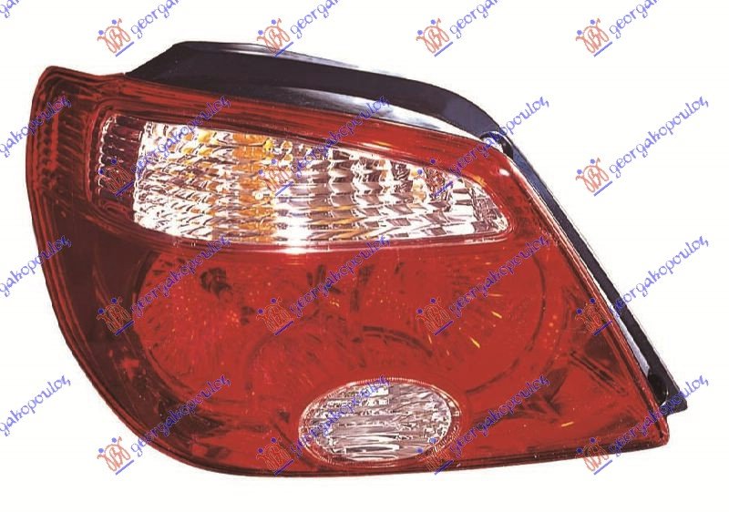TAIL LAMP 05- RED FRAME