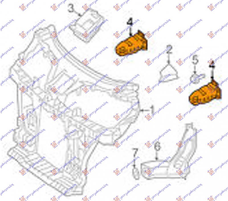 FRONT PANEL BRACKET (CHASSIS)