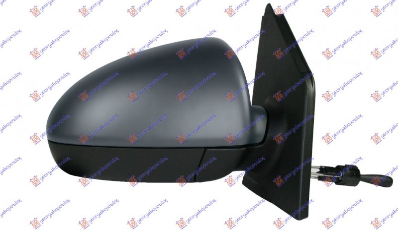 DOOR MIRROR W/LEVER PRIMED