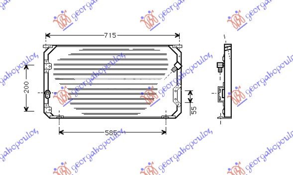 CONDENSER (69x34) 93-96 (7,2/15,5)