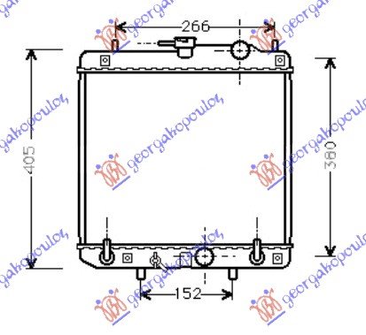 RADIATOR 1,0i 12V (37,5x32,5x2,4) AUTO