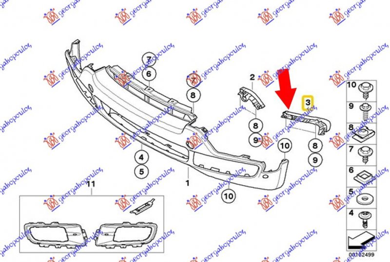 FRT BRUMPER BUMPER OUTER SIDE