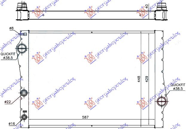 RAD. 3,0i-24V-3,0 T.D (58,9x44x38)