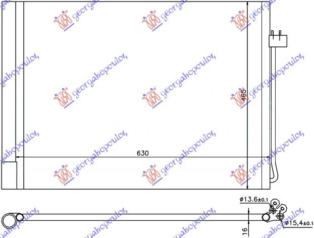 CONDENSER PETR-DIESEL (59x46x16)