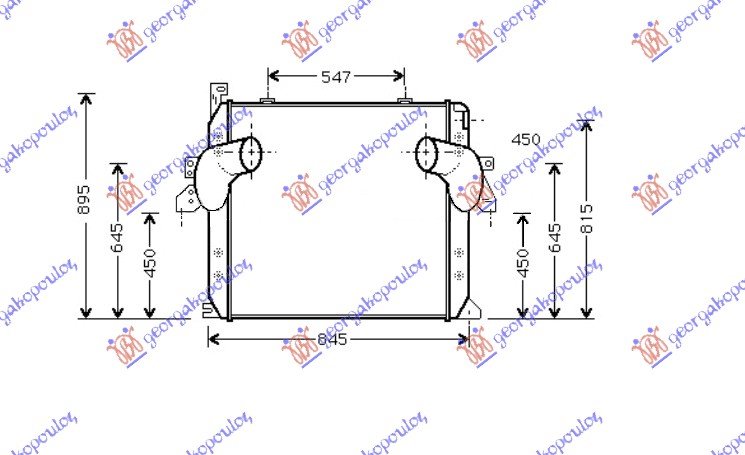 RADIATOR INTER. PET. (752x852x68)