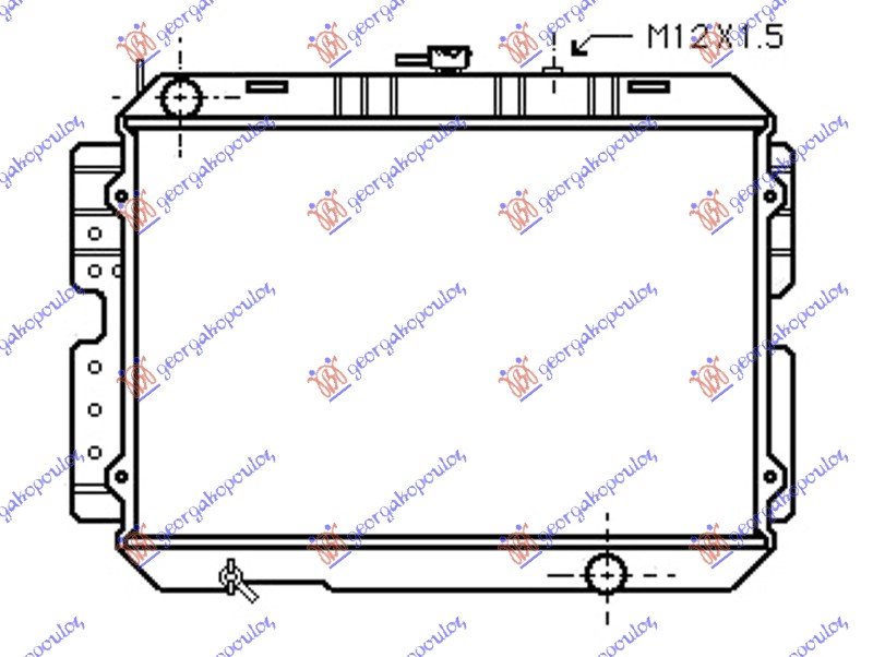 RADIATOR 2.2 DIESEL (40x56.5x3.2)