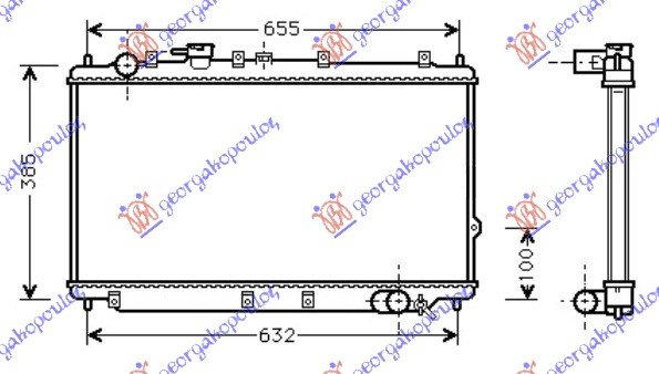 RADIATOR PETROL (34,5x70)