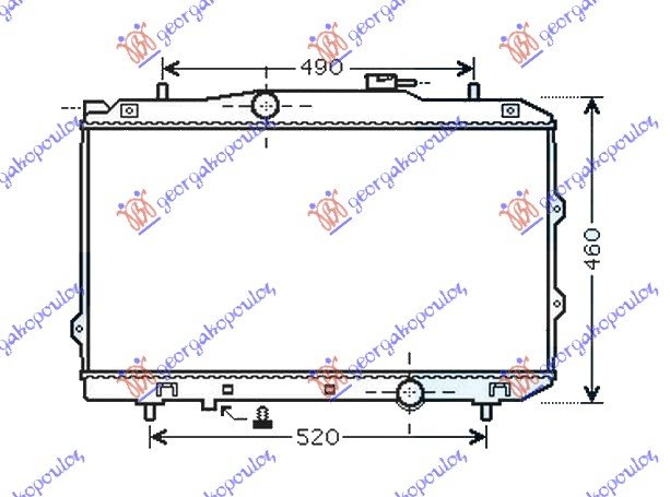 RAD. 1.6i-16V +/-A/C (x37,5x67x16) 06-09