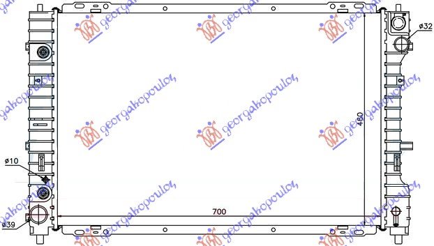 RADIATOR 3,0 i -24V (69,7x46,7) M/A