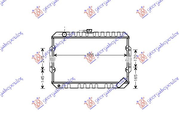 RADIATOR 2.5 T.DIESEL+/-A/C (40x60)