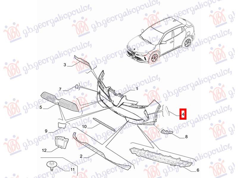 RESETKA PREDNJEG BRANIKA (O)