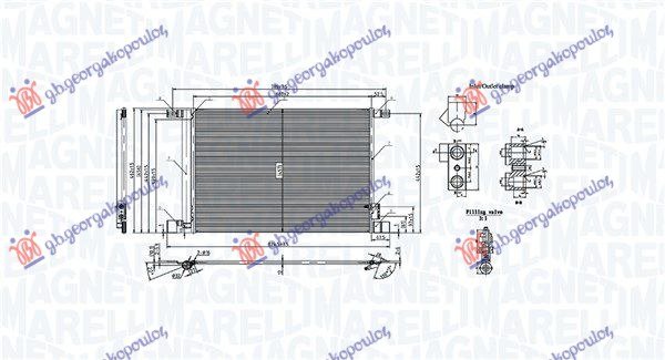 HLADNJAK KLIME 2.0-3.0 TFSI/3.0 TDI (676x444x12) (MARELLI)