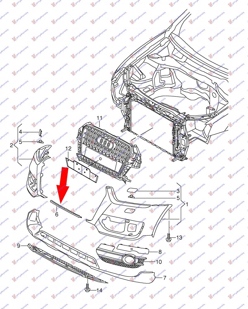 FRONT BUMPER (CENTRAL PART)