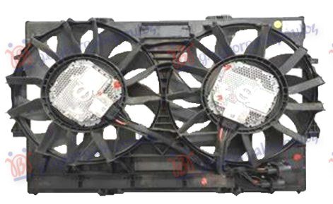 VENTILATOR KOMPLET DUPLI BENZIN/DIZEL (600W) (600W)