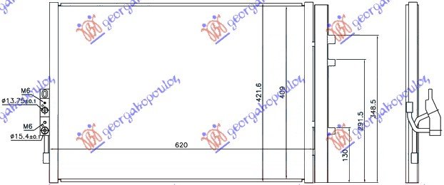 CONDENSER  3.0i-24V (56.5x41.7)