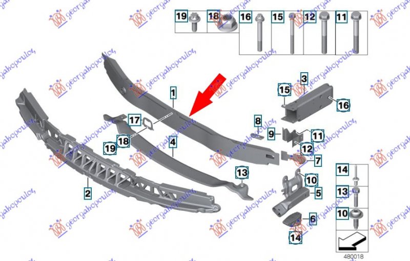 FRONT BUMPER REINFORCEMENT STEEL