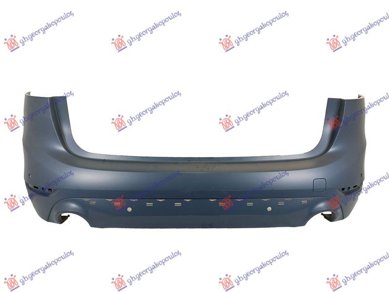 ZADNJI BRANIK PM (DVA ODVOJENA OTVORA ZA IZDUVNE CEVI) (4 PDC SENZORA) (OTVORI ZA LAJSNU) (F46)