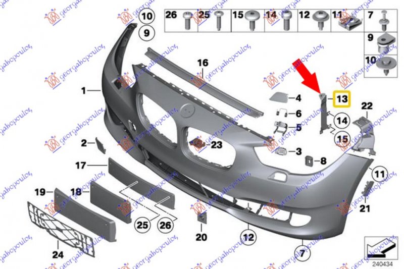 FRONT BUMPER BRACKET SIDE ( GT/F07)