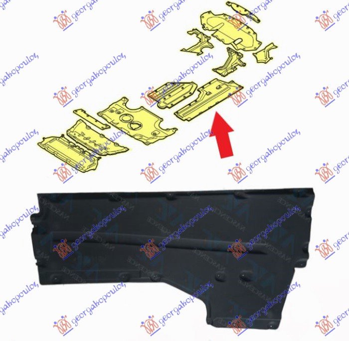 SINA ZADNJEG BRANIKA PLASTICNA (G30/SEDAN) (M-SPORT)