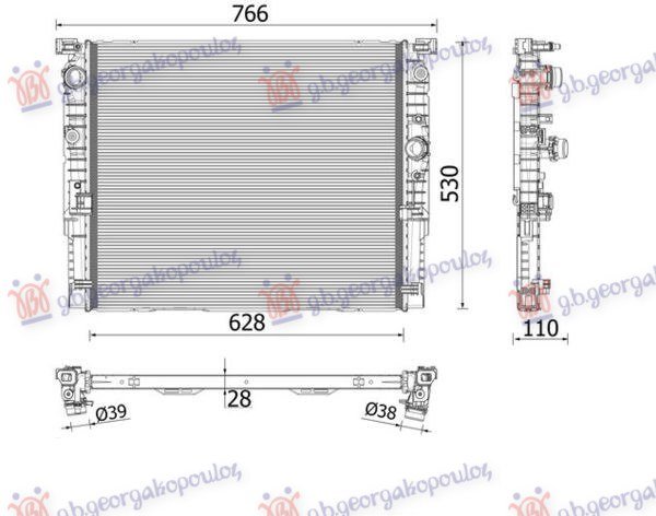 SINA ZADNJEG BRANIKA PLASTICNA (G30/SEDAN) (M-SPORT)