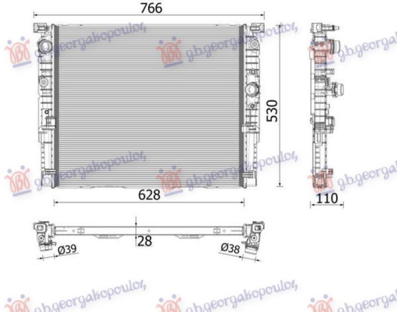 SINA ZADNJEG BRANIKA PLASTICNA (G30/SEDAN) (M-SPORT)