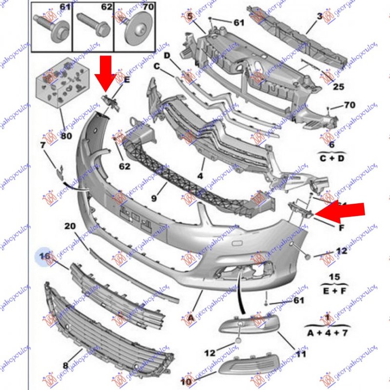 FRONT BUMPER BRACKETS (SET)