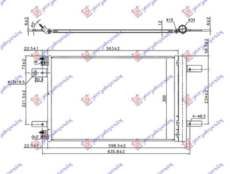 CONDENSER PETR-DSL (53.5x36.4x12)