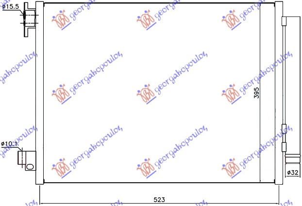 CONDENSER PET-DSL (51x39,7x1,2)12- T.VAL