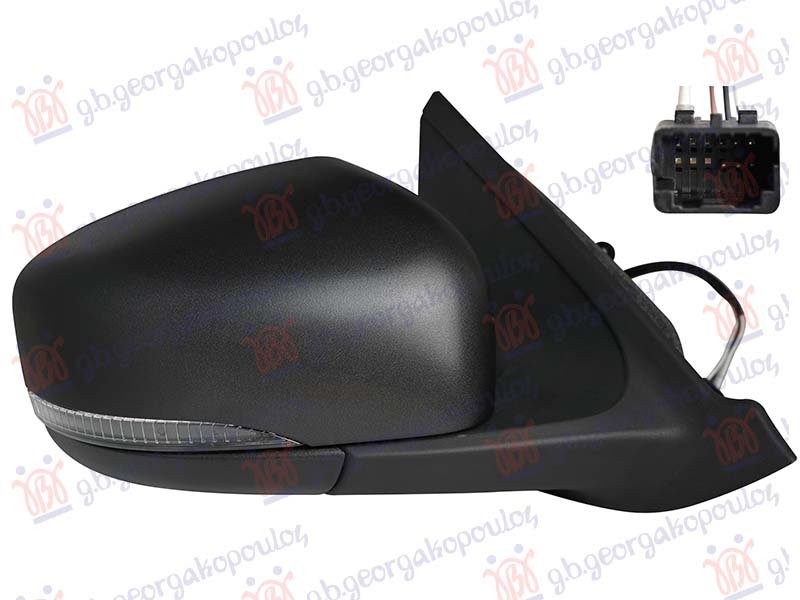 RETROVIZOR MEHANICKI SA SAJLOM (SENZOR) (MIGAVAC) (12 OTV/4 PIN) (A KVALITET)