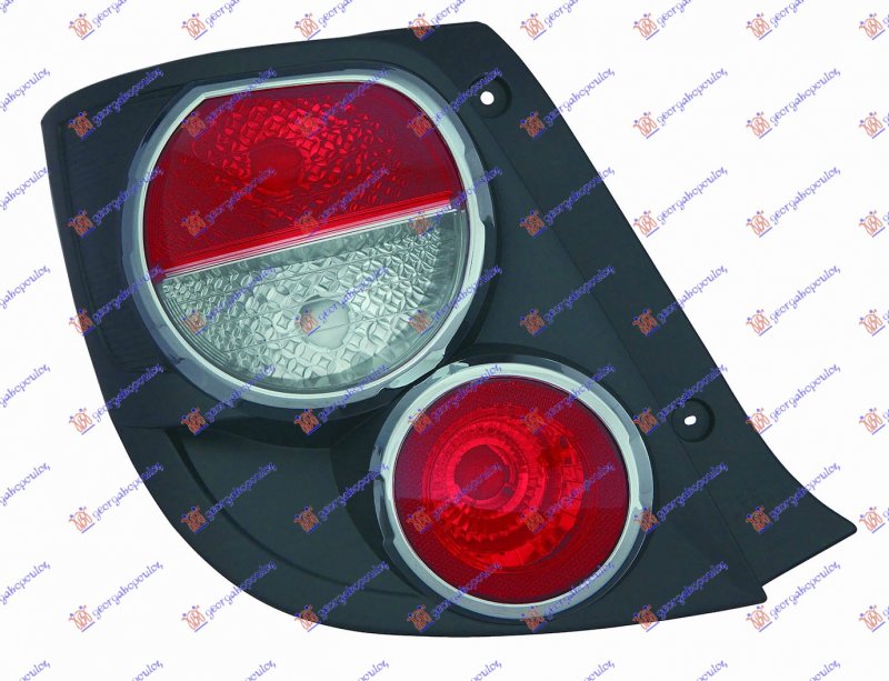 TAIL LAMP 3/5D (CHROME RING) (E)