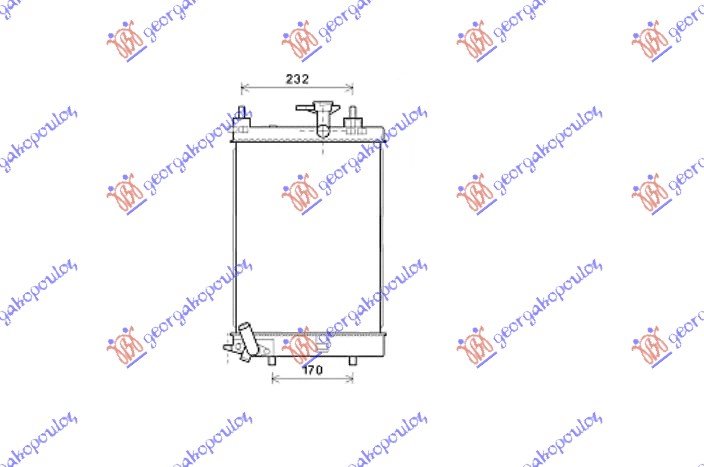 RAD. 1.0 12V (40x30x1,6) MANUAL (KOYO)