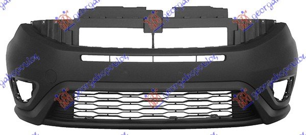 FRONT BUMPER UPPER ONE PIECE BLACK