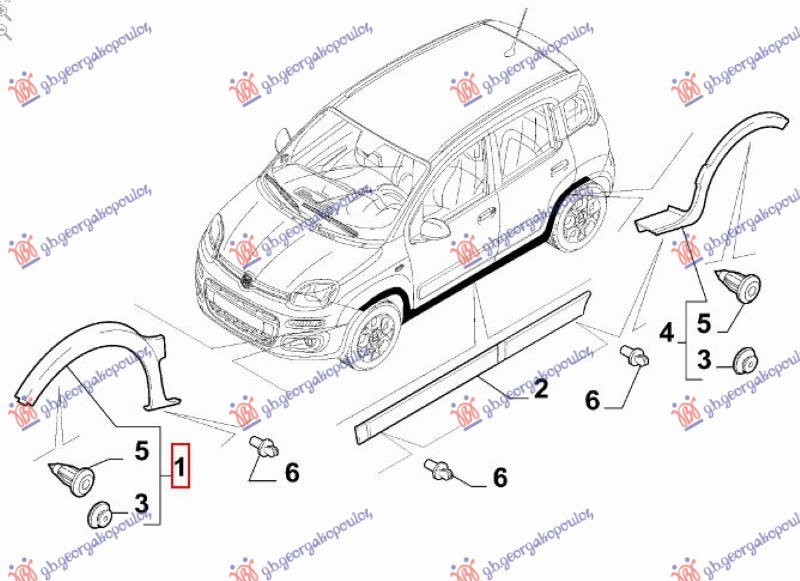 RUB PLASTICNI PREDNJEG BLATOBRANA (4X4/TREKKING) (O)