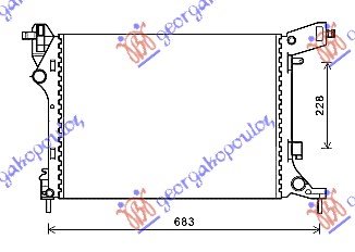 RADIATOR  1,4i-16V (53,8x41,2x14)