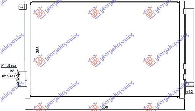 CONDENSER 1,4i-16V (57x35x16)