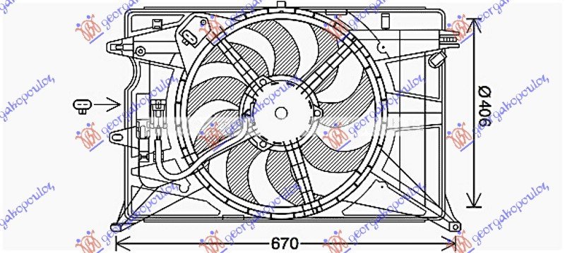 COOLING FAN ASSY PETROL/DIESEL