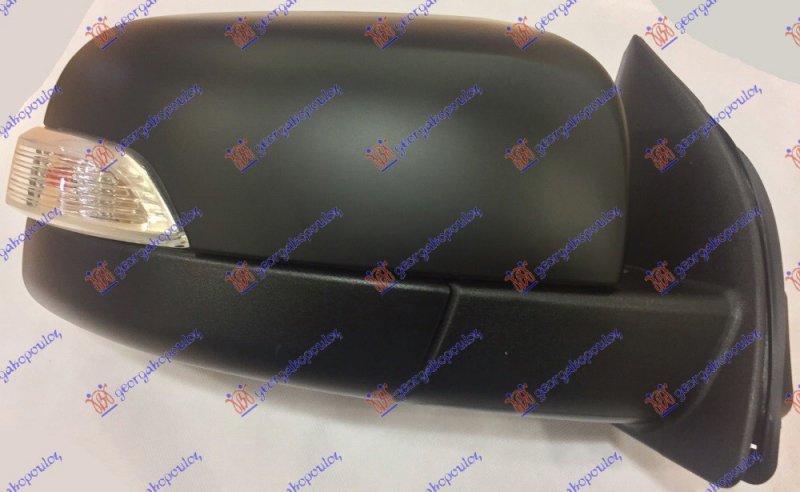 DOOR MIRROR ELEC. BLACK W/LAMP (A Q