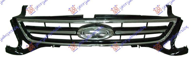 GRILLE W/CHROME MOULD/FRAME