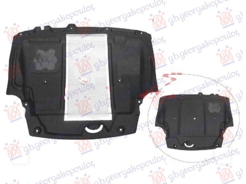 ZASTITA MOTORA PREDNJA PLASTICNA (SA ALUMINIJUMOM)