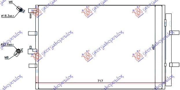 CONDENSER 2,2 TDCi (71,7x46,7)