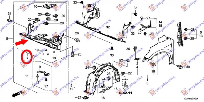 UNDER ENGINE COVER 2.0 PETROL JAPAN