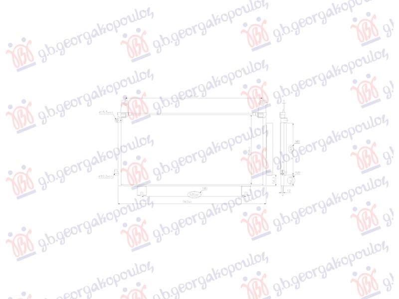 HLADNJAK KLIME 1.5 VTEC-TURBO (725x360) (KOYO)