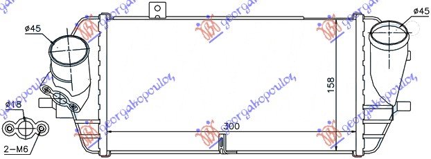 INTERCOOLER 1.1-1.4-1.6 CRDi (300x158x90