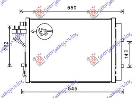 CONDENSER 1.0i12V-1.2i16V (45.7x34.5)(O)