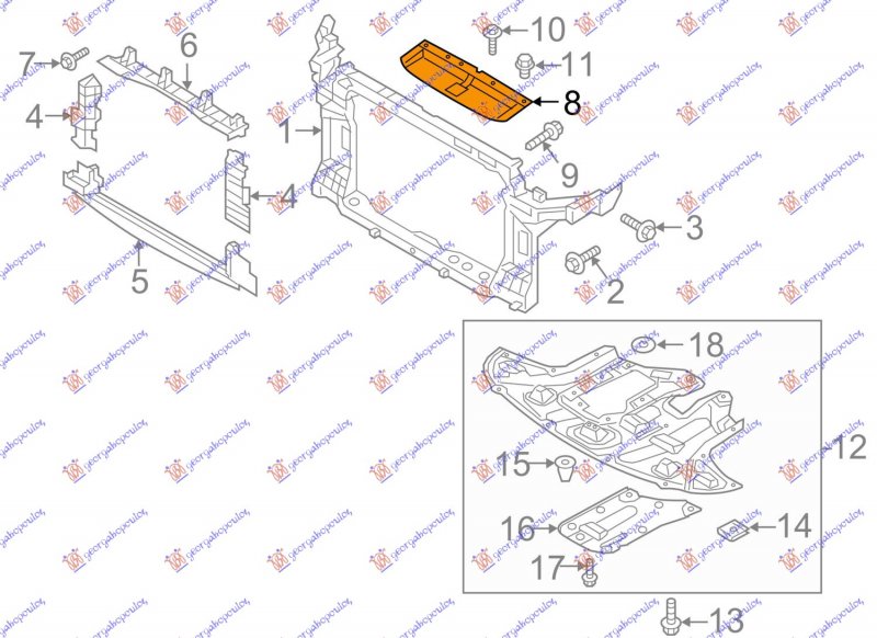 FRONT PANEL UPPER PLASTIC