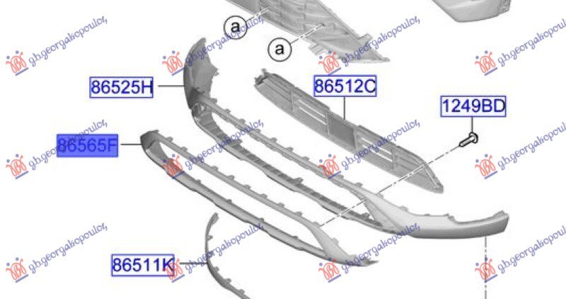 LAJSNA PREDNJEG BRANIKA DONJA (OVKIR MASKE) (O)