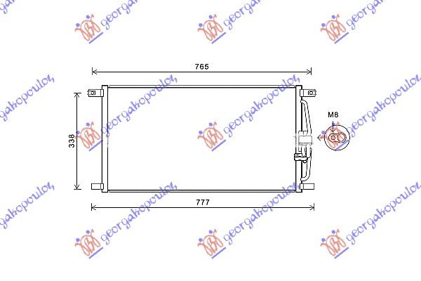 CONDENSER 4.0-4.2 PTRL (69.5x36x1.6)