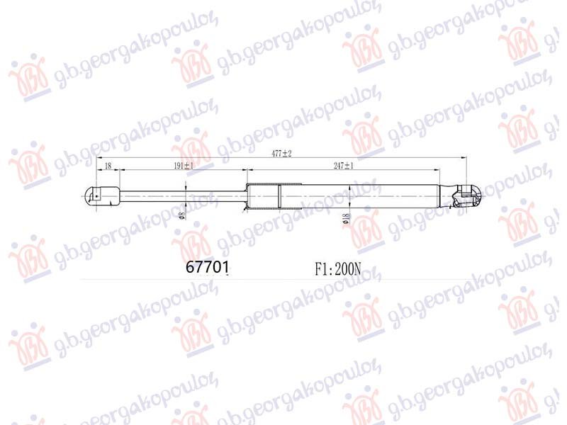 AMORTIZER HAUBE (477L-200N)