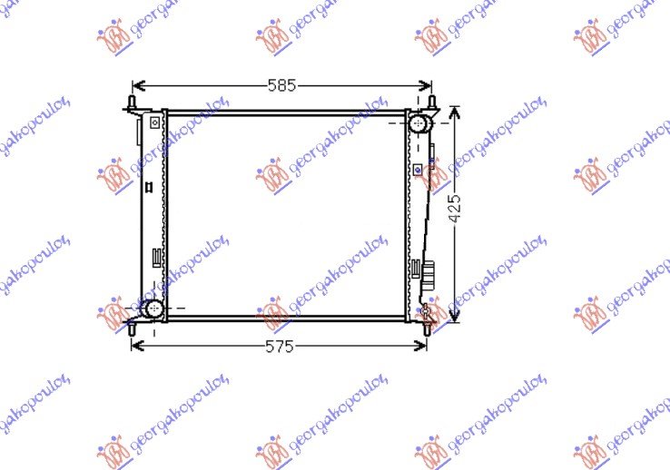RADIATOR 1.6 cc (48x41,5)
